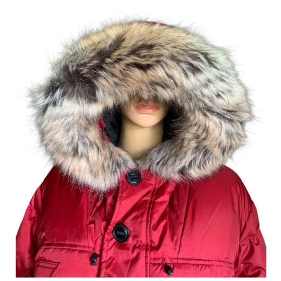 LANDSEND Rusk Down Winter Parka Men’s Small or Women’s Tall Medium Warmest Coat - Picture 2 of 4